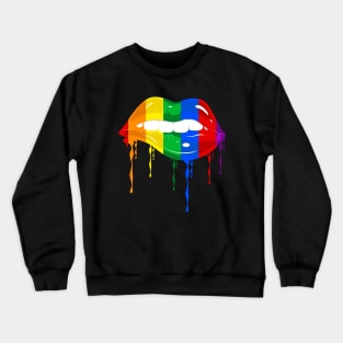 Pride Month Lips with drips Crewneck Sweatshirt